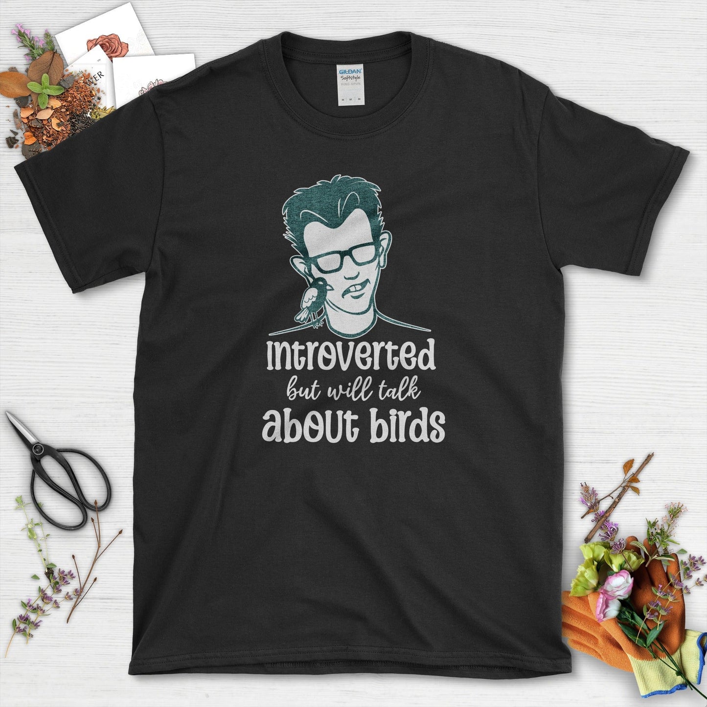 Introverted Talk About Birds T-Shirt