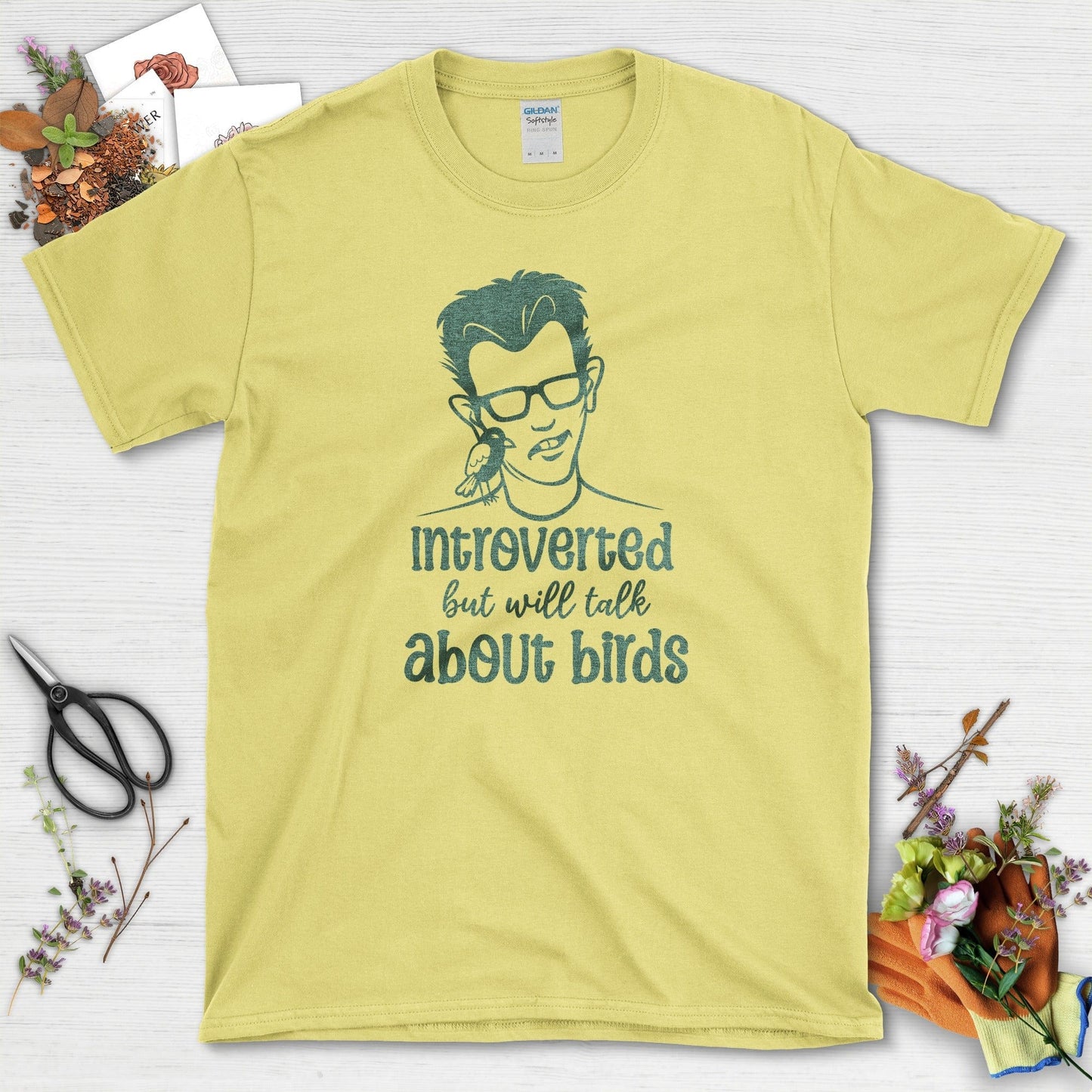 Introverted Talk About Birds T-Shirt