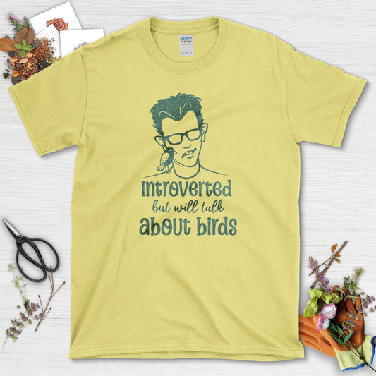 Introverted Talk About Birds T-Shirt