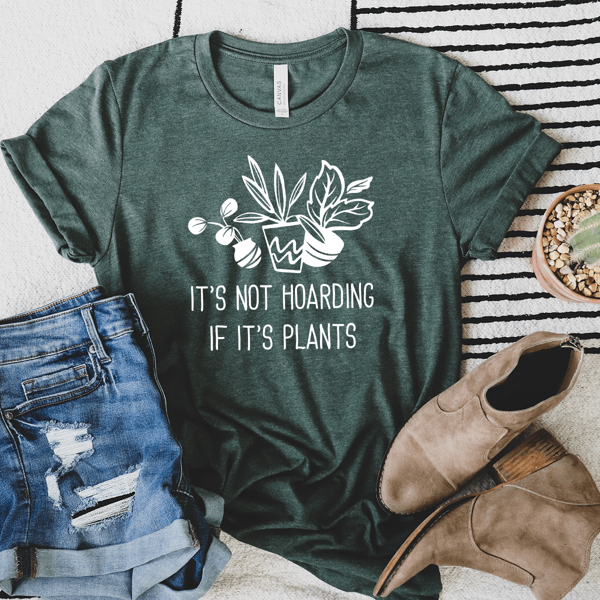It's Not Hoarding If It's Plants Unisex Tee
