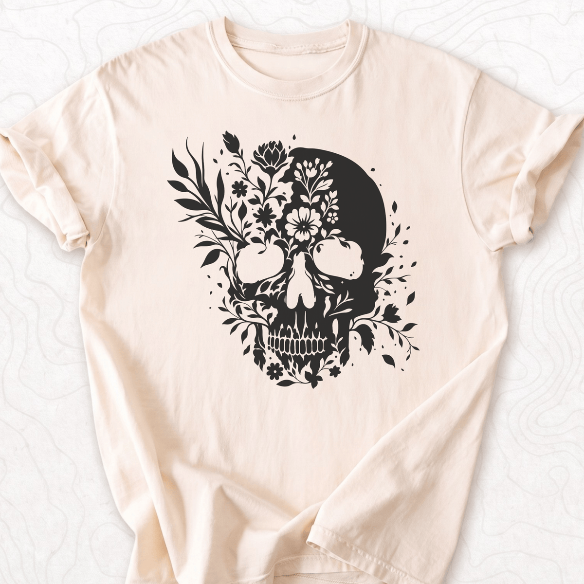 Floral Skull T-shirt