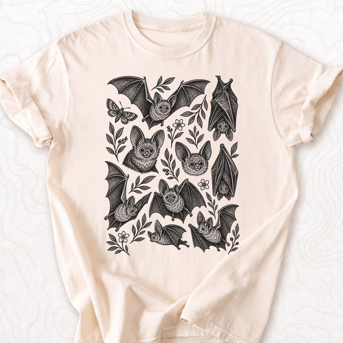 Bat Pattern T-shirt