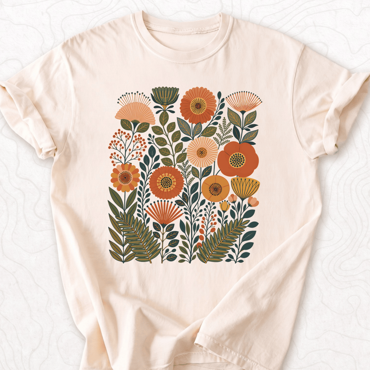 Retro Floral Bouquet T-shirt