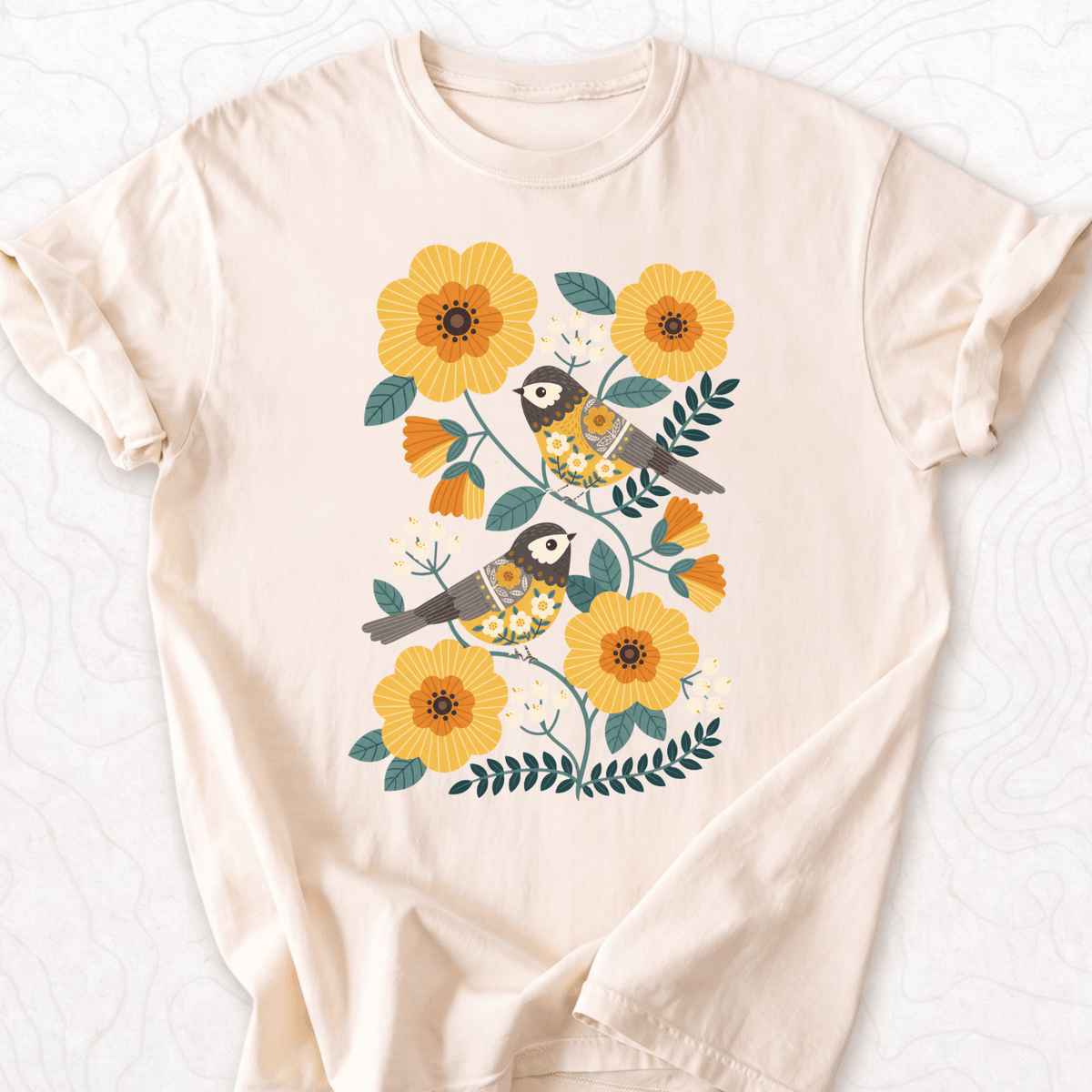 Floral Birds T-shirt