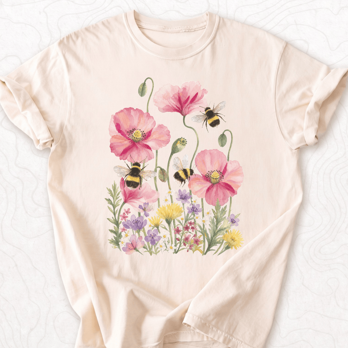 Bee Flower Garden T-shirt