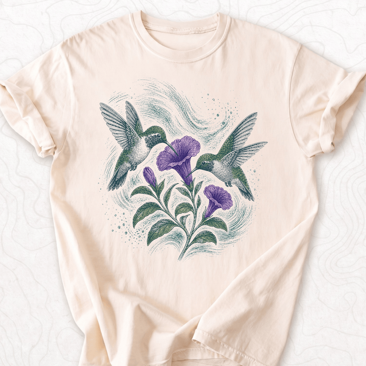 Hummingbird Flowers T-shirt