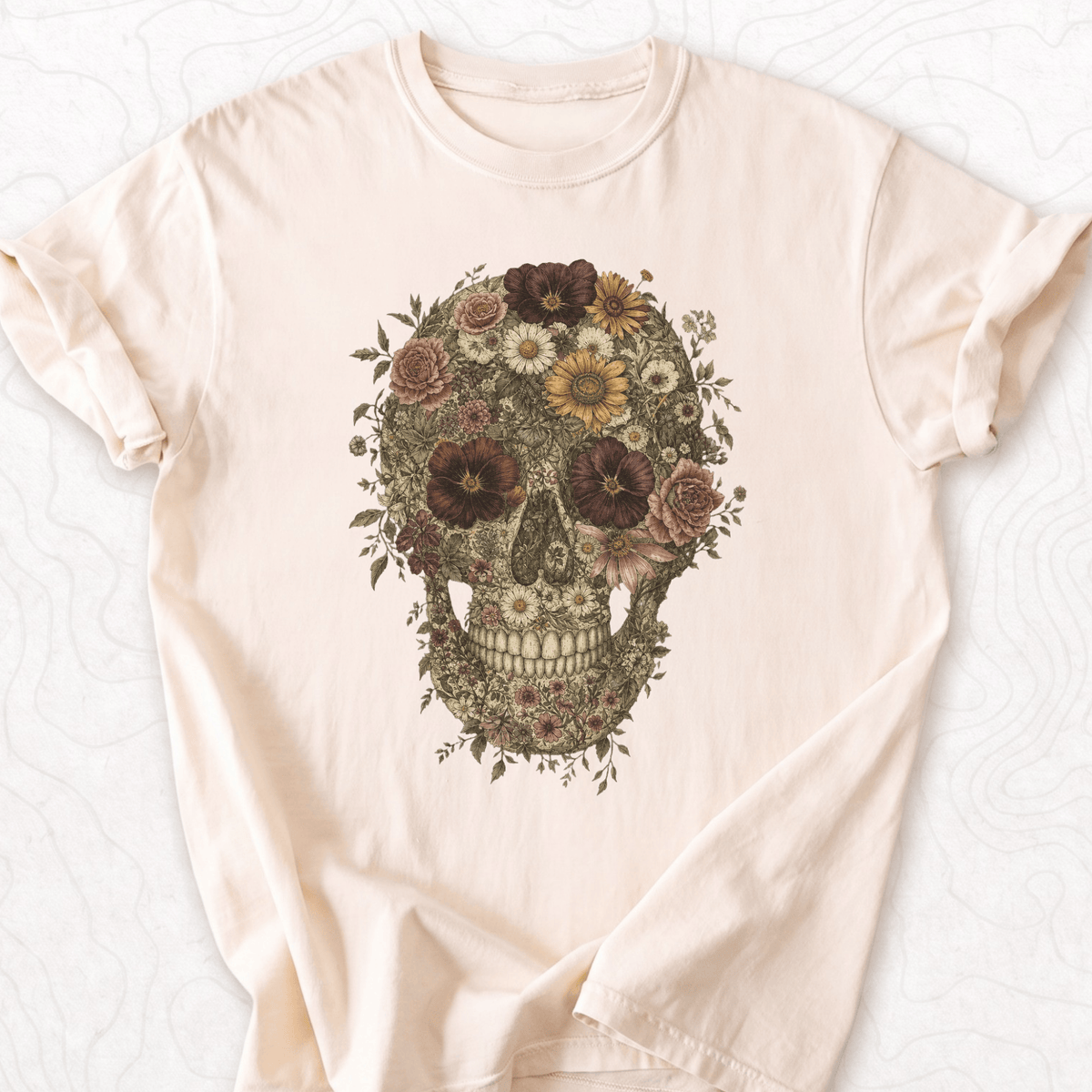 Floral Skull T-shirt
