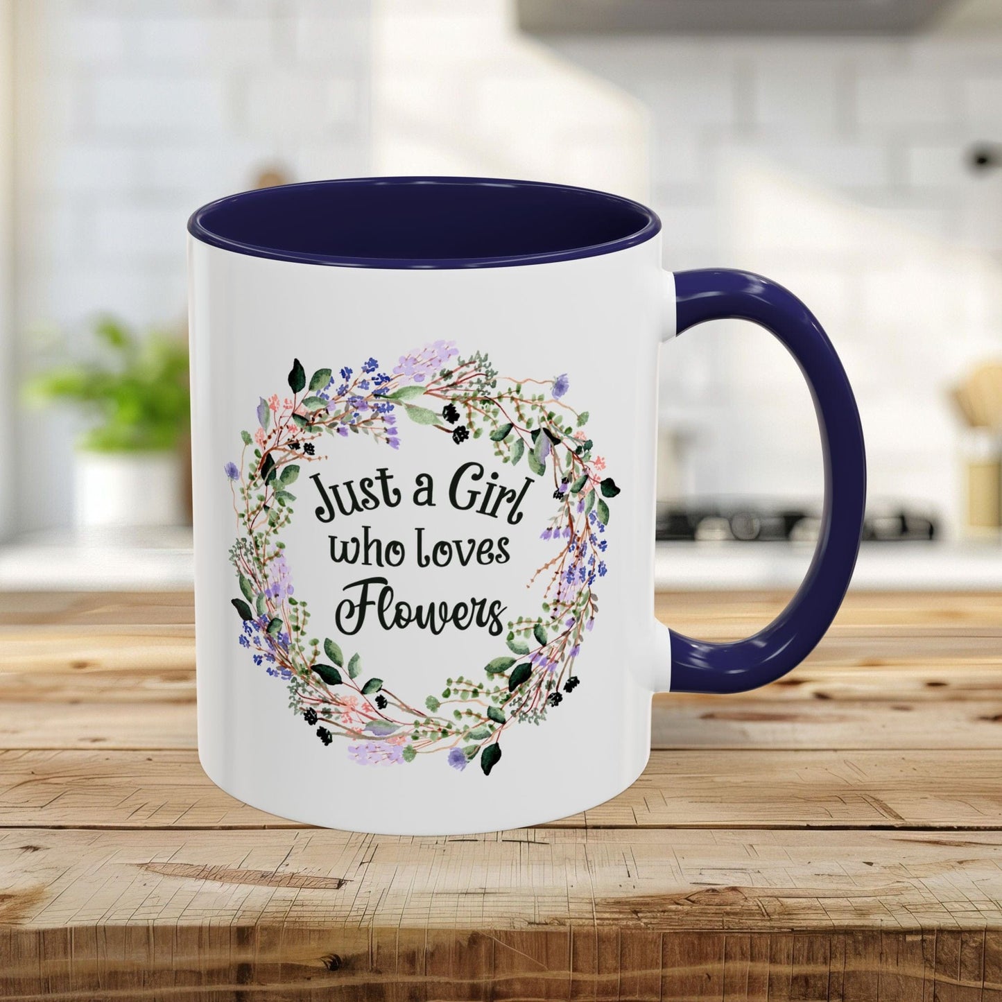 Just a Girl Who Loves Flowers Mug (11/15oz)