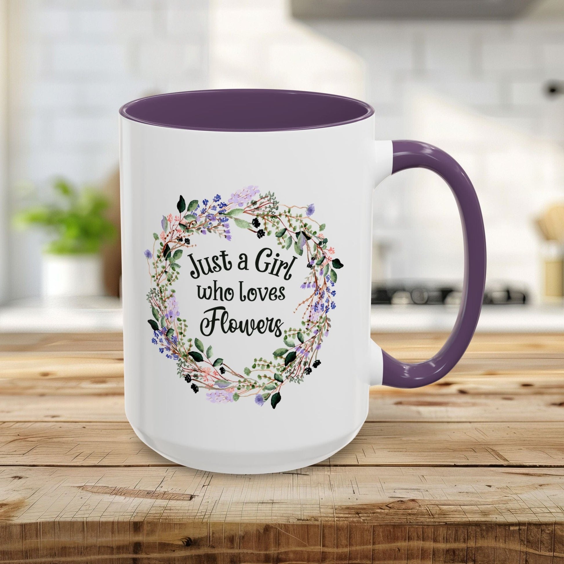 Just a Girl Who Loves Flowers Mug (11/15oz)