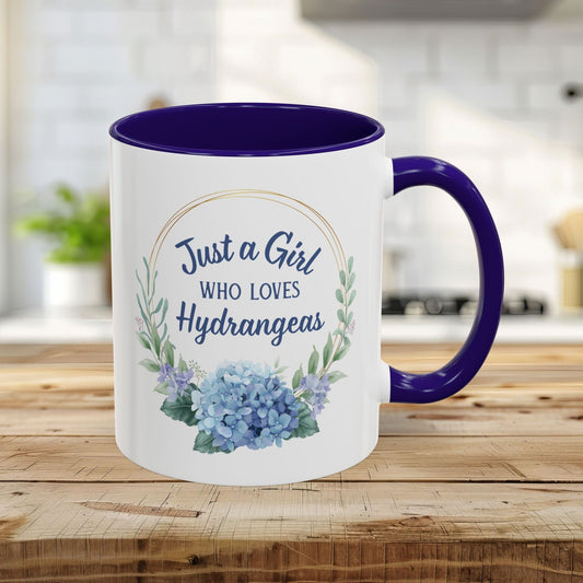 Just a Girl Who Loves Hydrangeas Mug (11/15oz)