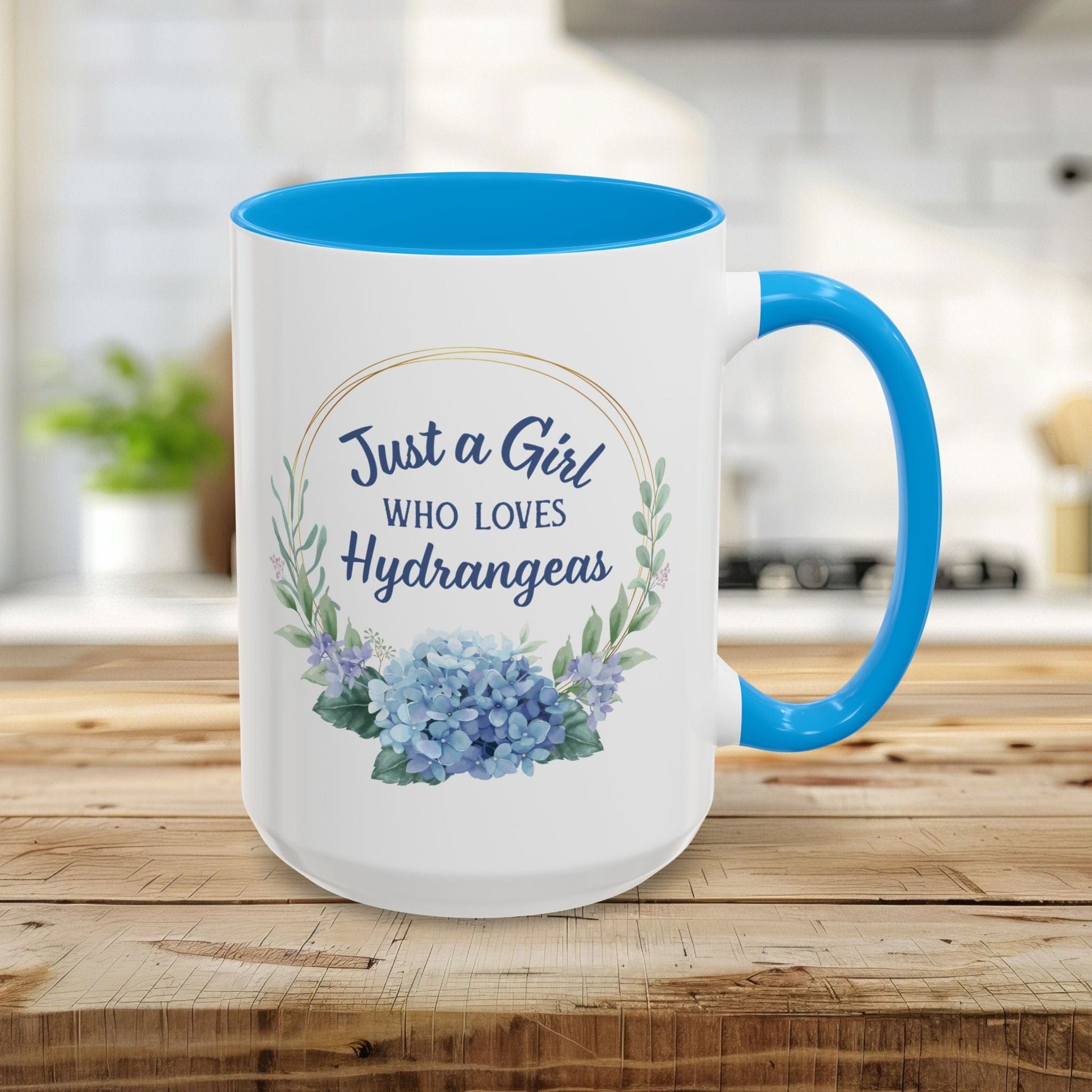 Just a Girl Who Loves Hydrangeas Mug (11/15oz)