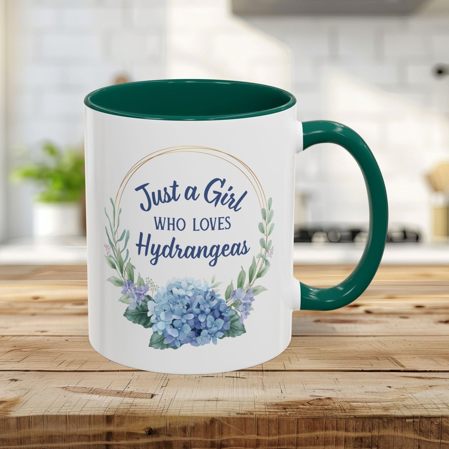 Just a Girl Who Loves Hydrangeas Mug (11/15oz)