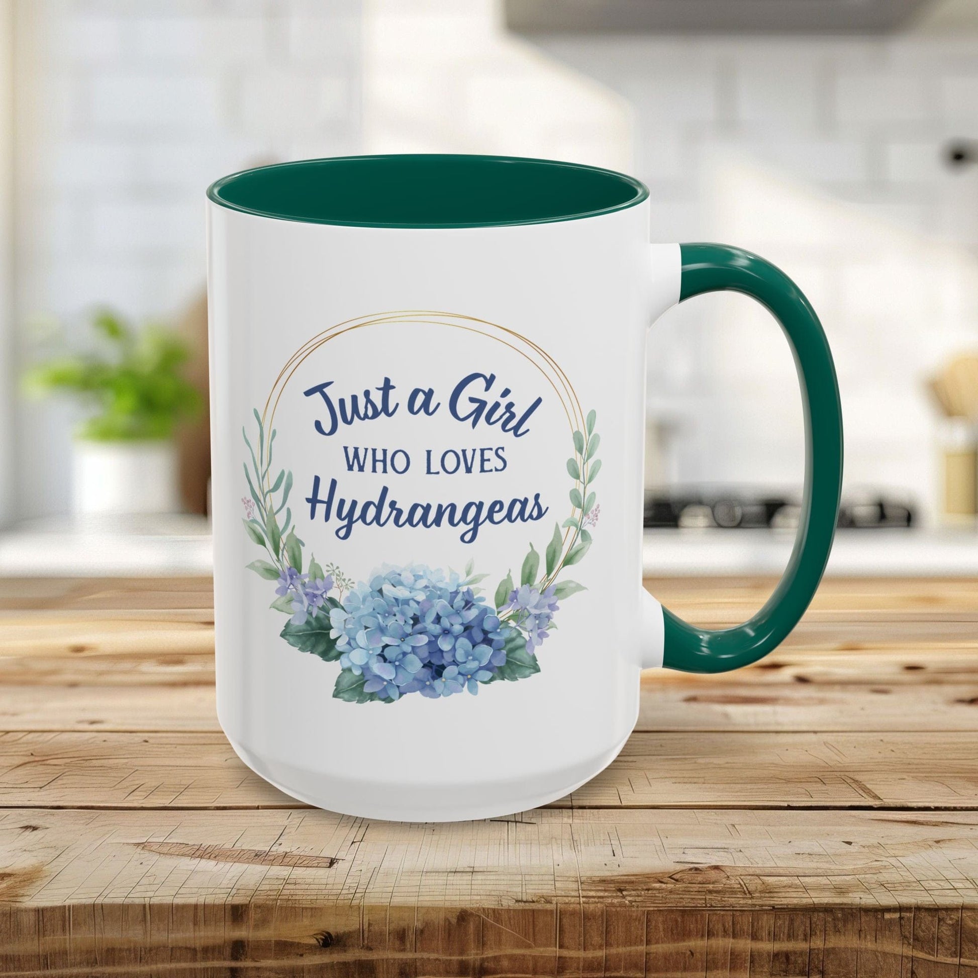Just a Girl Who Loves Hydrangeas Mug (11/15oz)