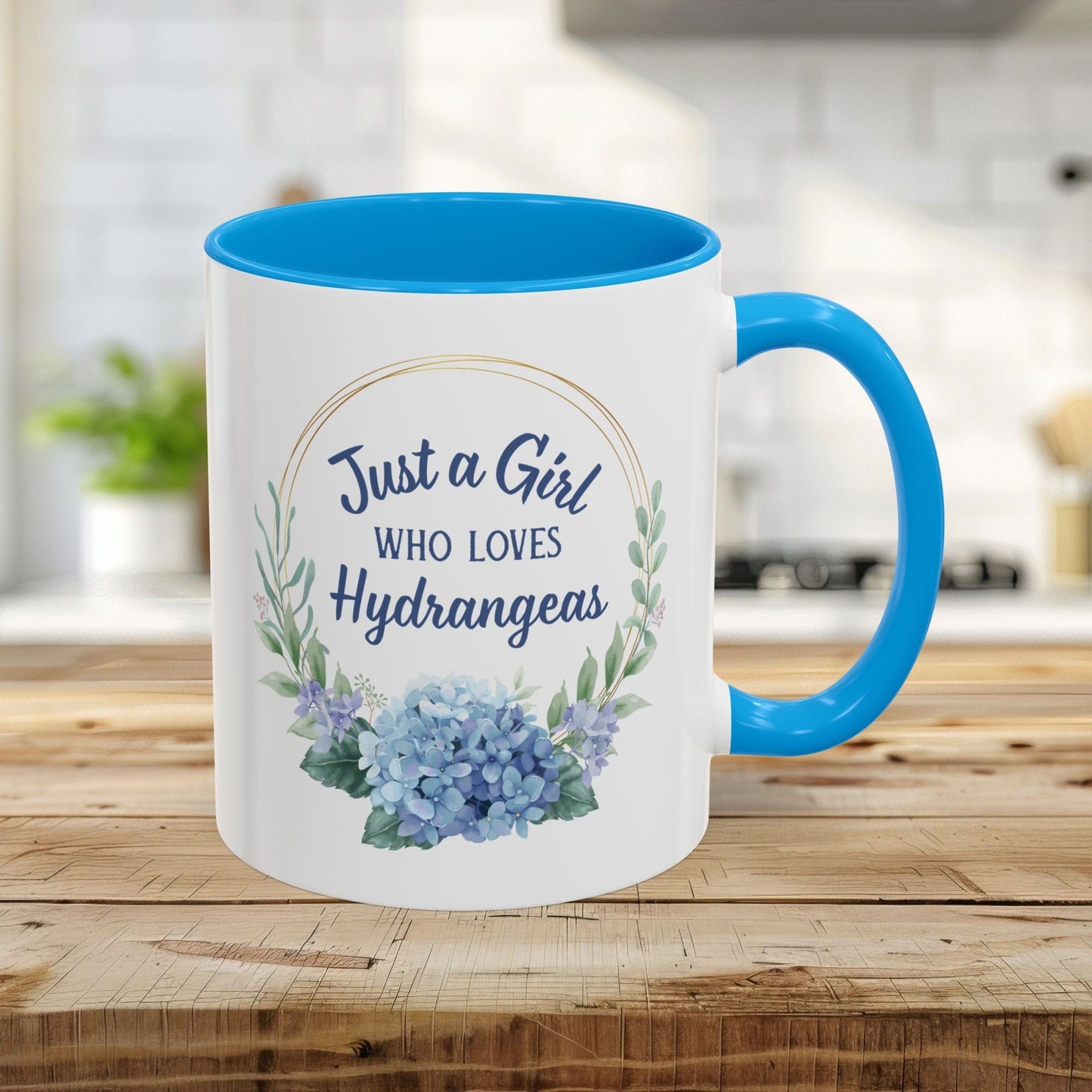 Just a Girl Who Loves Hydrangeas Mug (11/15oz)