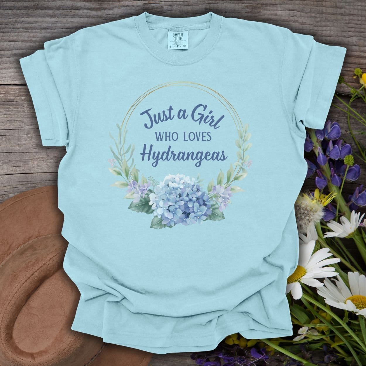 Just a Girl Who Loves Hydrangeas T-Shirt