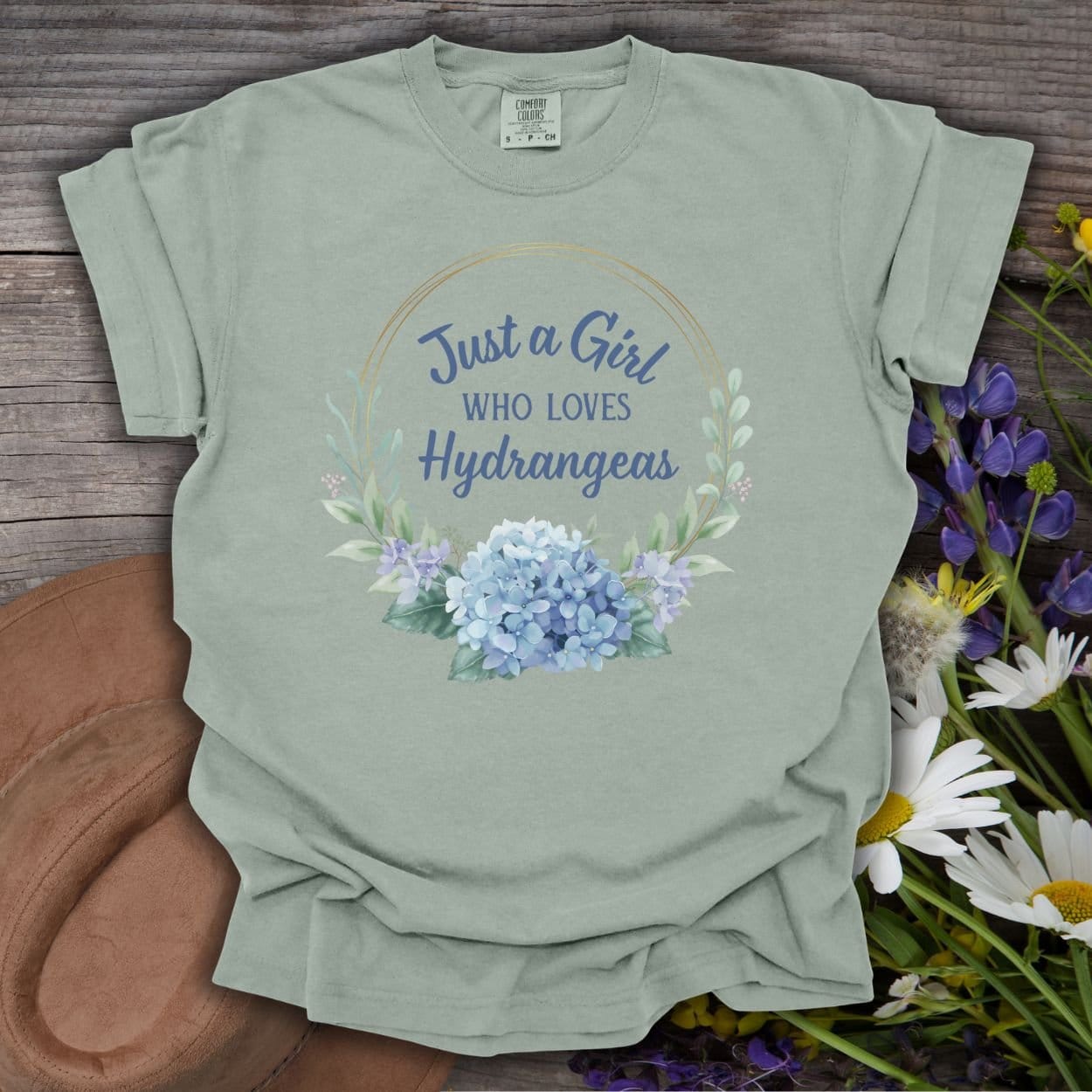Just a Girl Who Loves Hydrangeas T-Shirt
