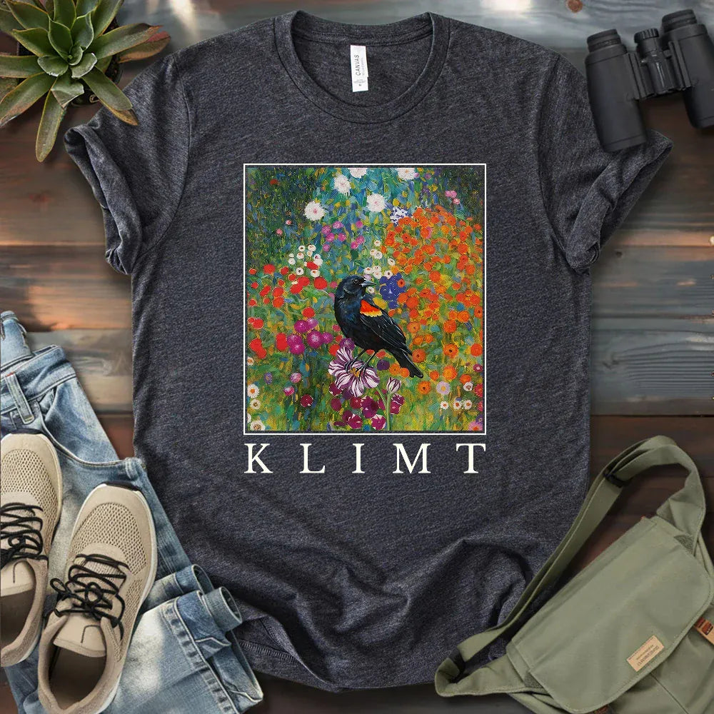 Klimt Blackbird T-shirt