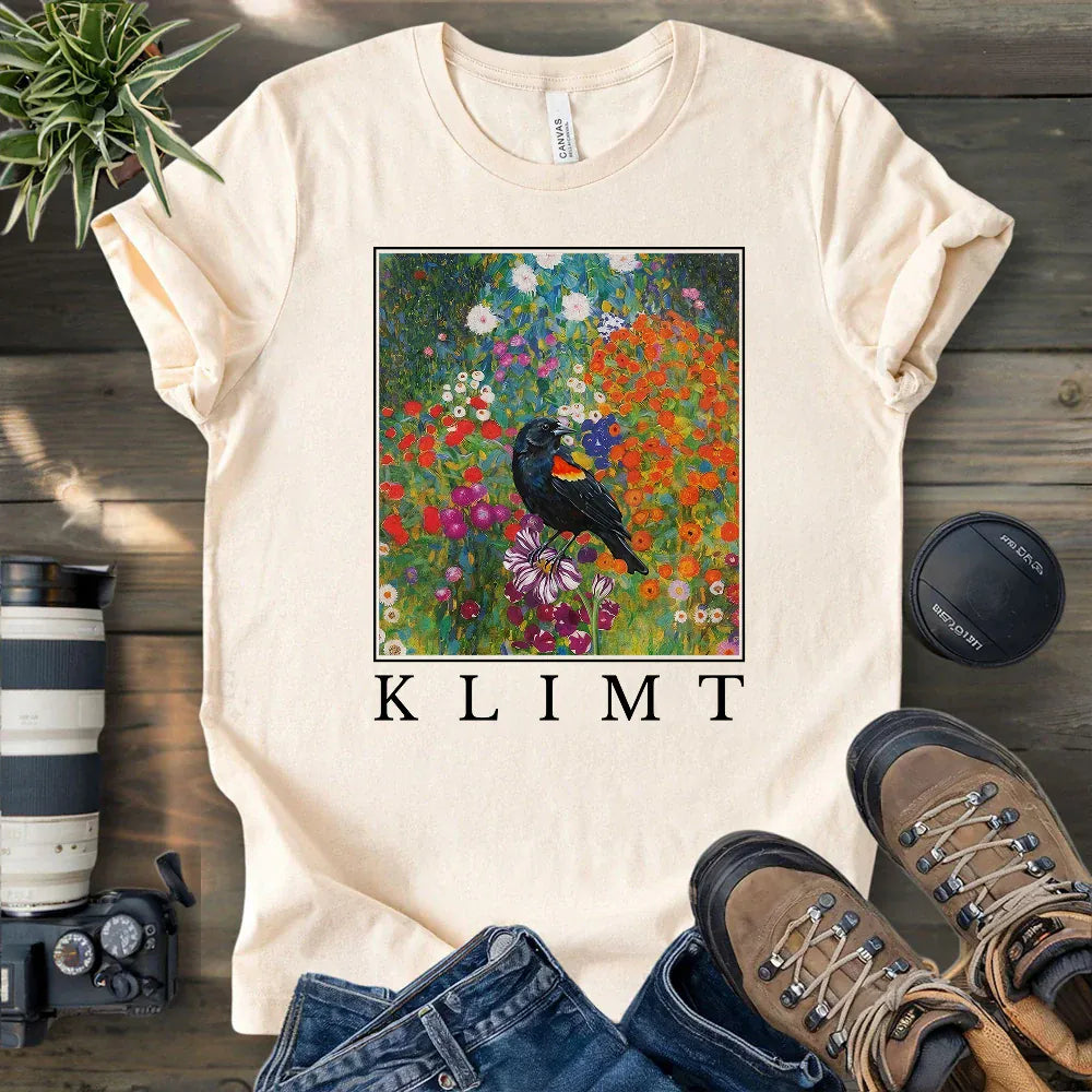 Klimt Blackbird T-shirt