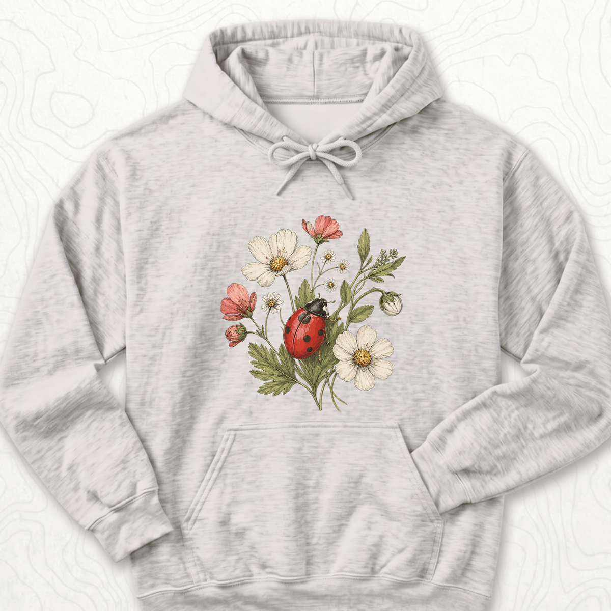 Ladybug Flowers Hoodie