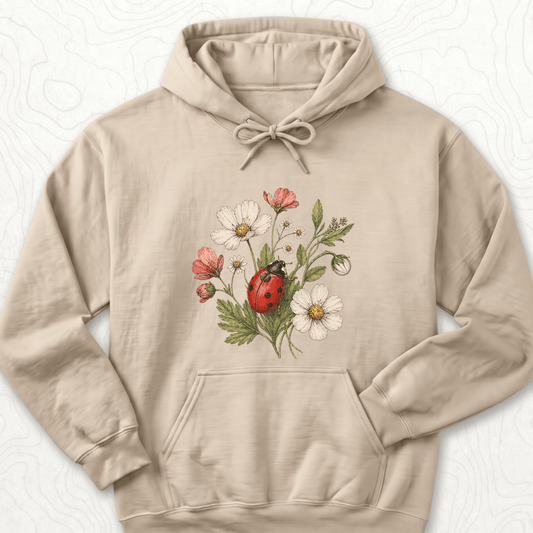 Ladybug Flowers Hoodie