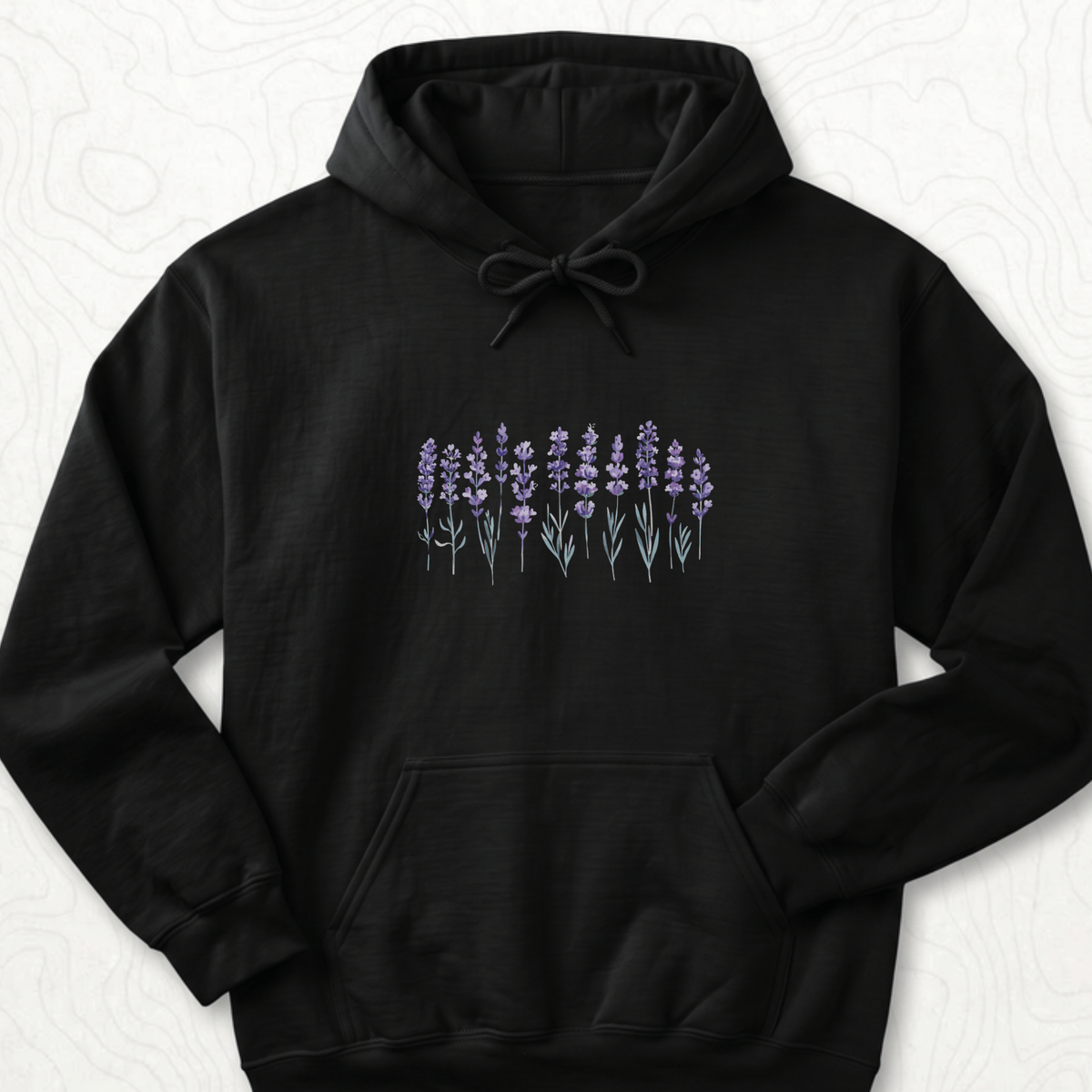 Lavender Flowers Hoodie