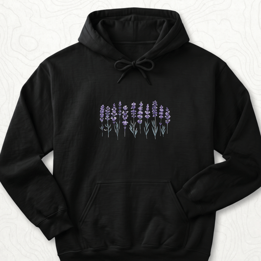 Lavender Flowers Hoodie