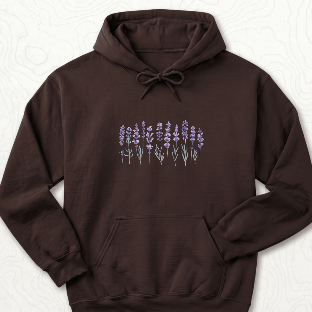 Lavender Flowers Hoodie