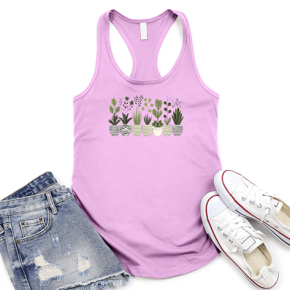 Leafy Friends Women's Racerback Tank Top