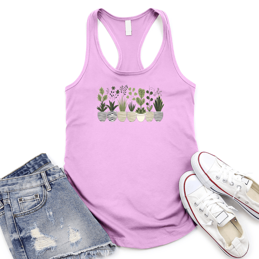 Leafy Friends Women's Racerback Tank Top