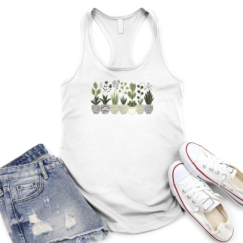 Leafy Friends Women's Racerback Tank Top
