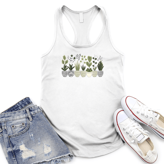 Leafy Friends Women's Racerback Tank Top