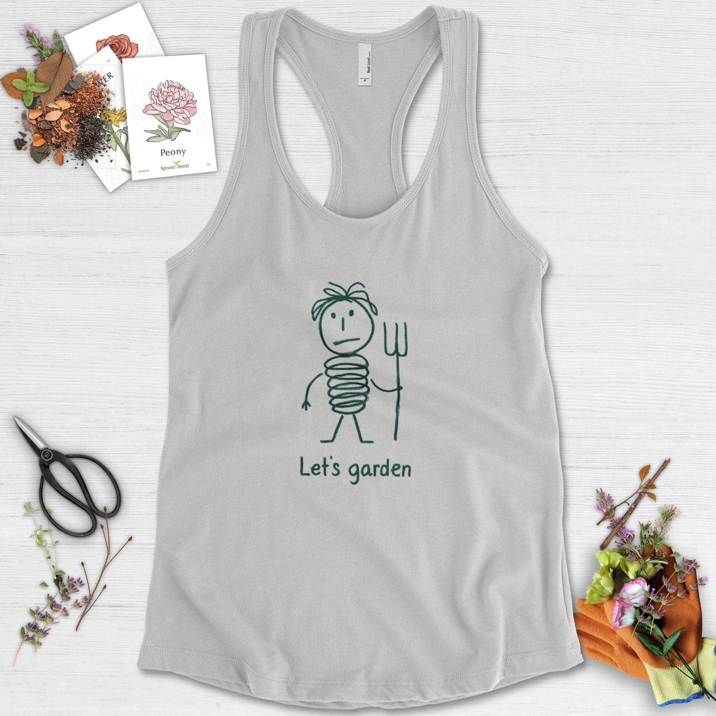 Let's Garden Racerback