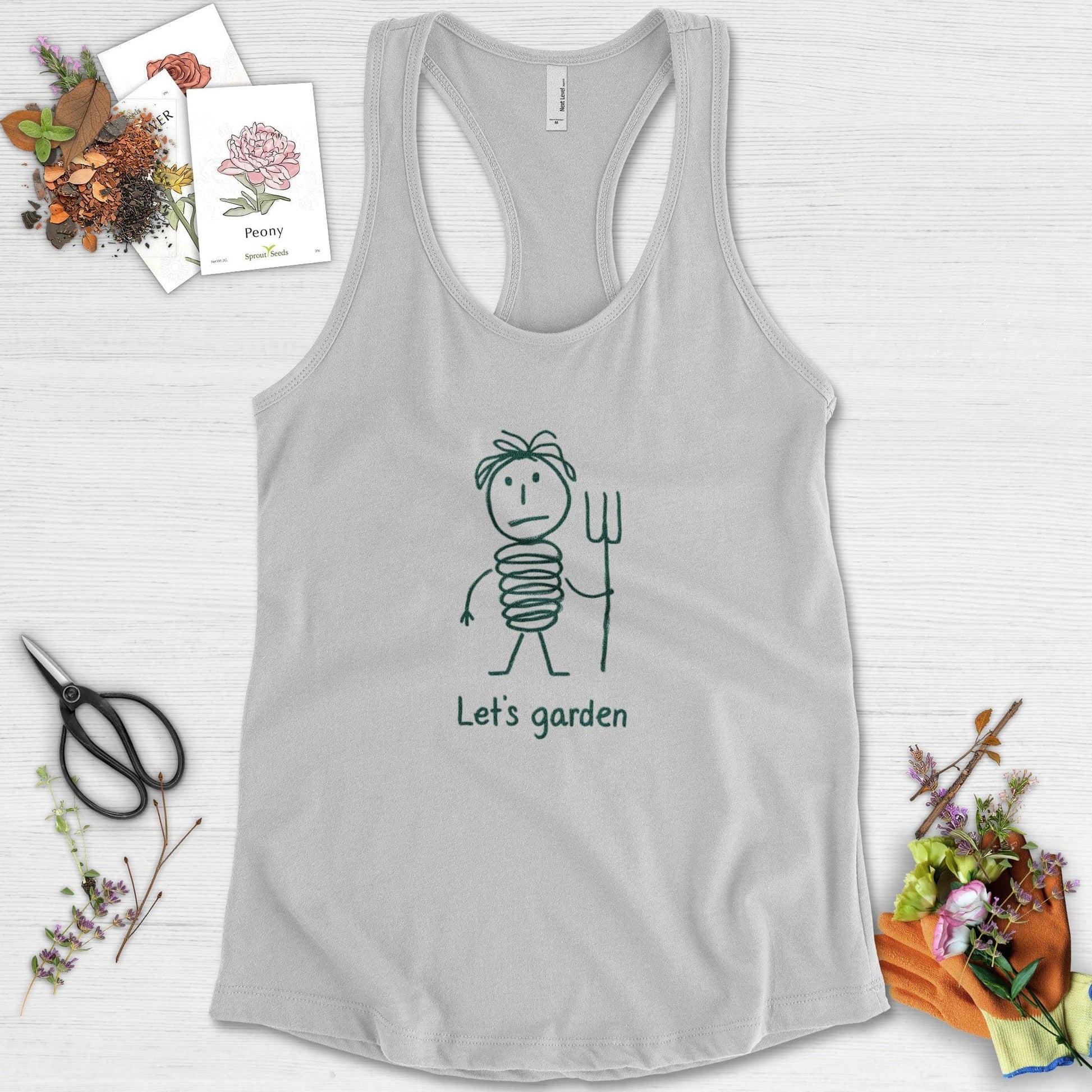 Let's Garden Racerback