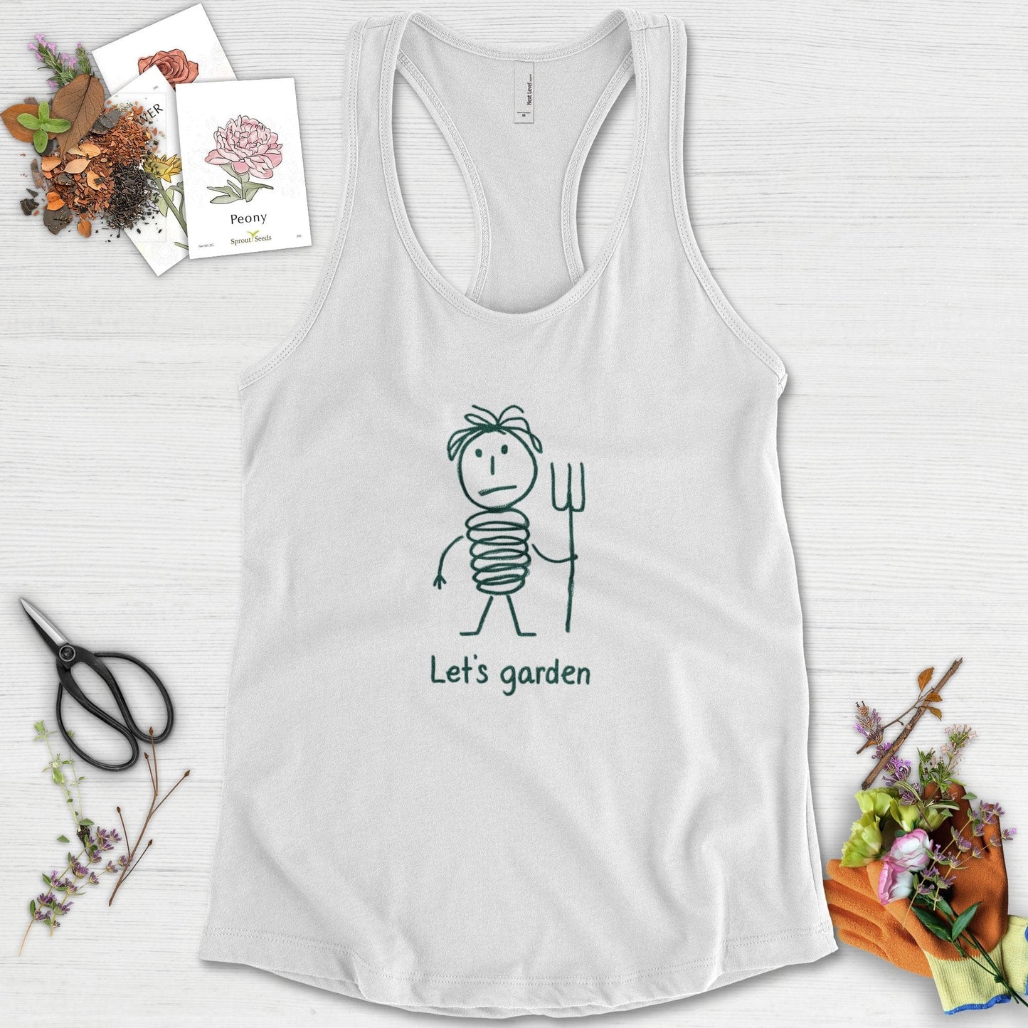 Let's Garden Racerback
