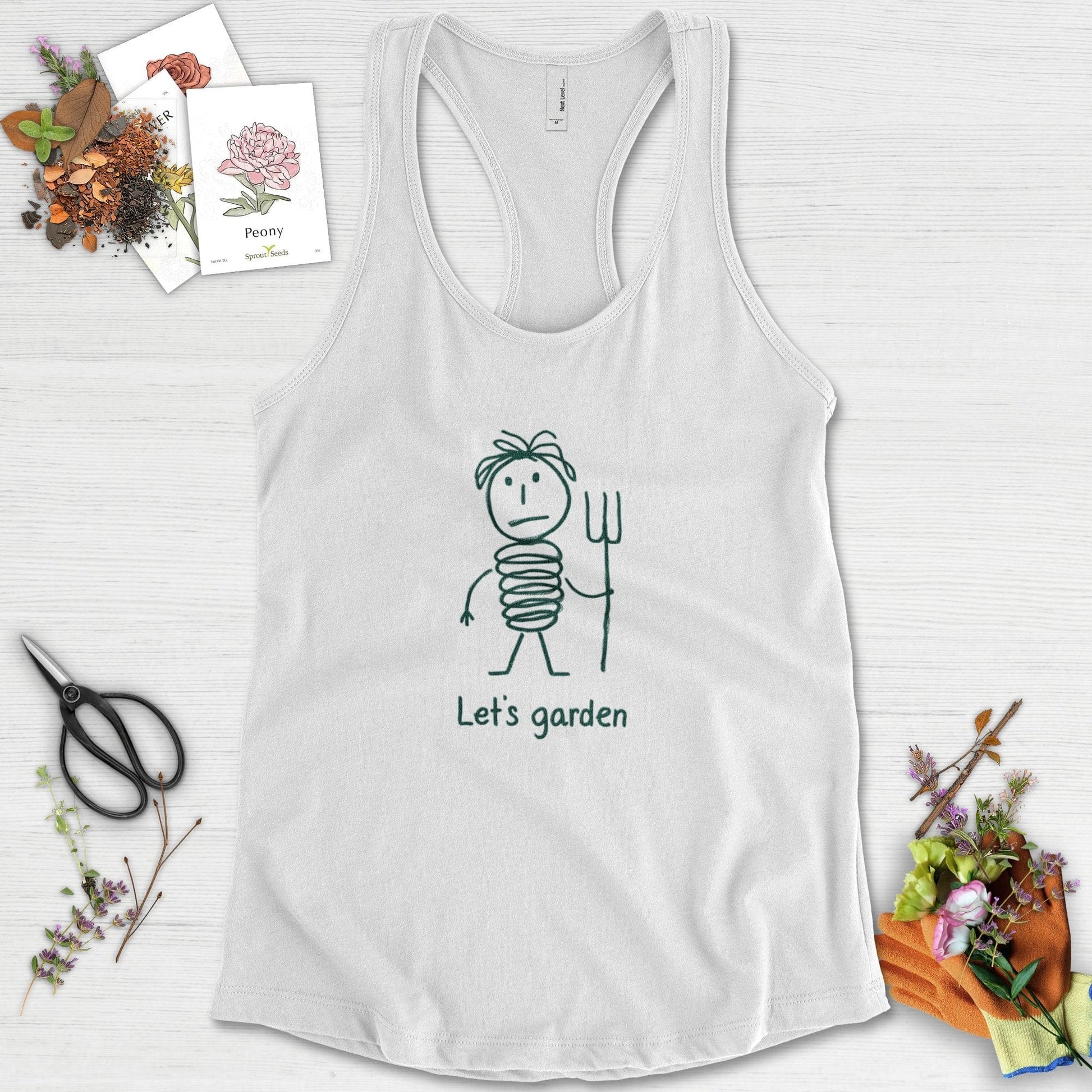 Let's Garden Racerback