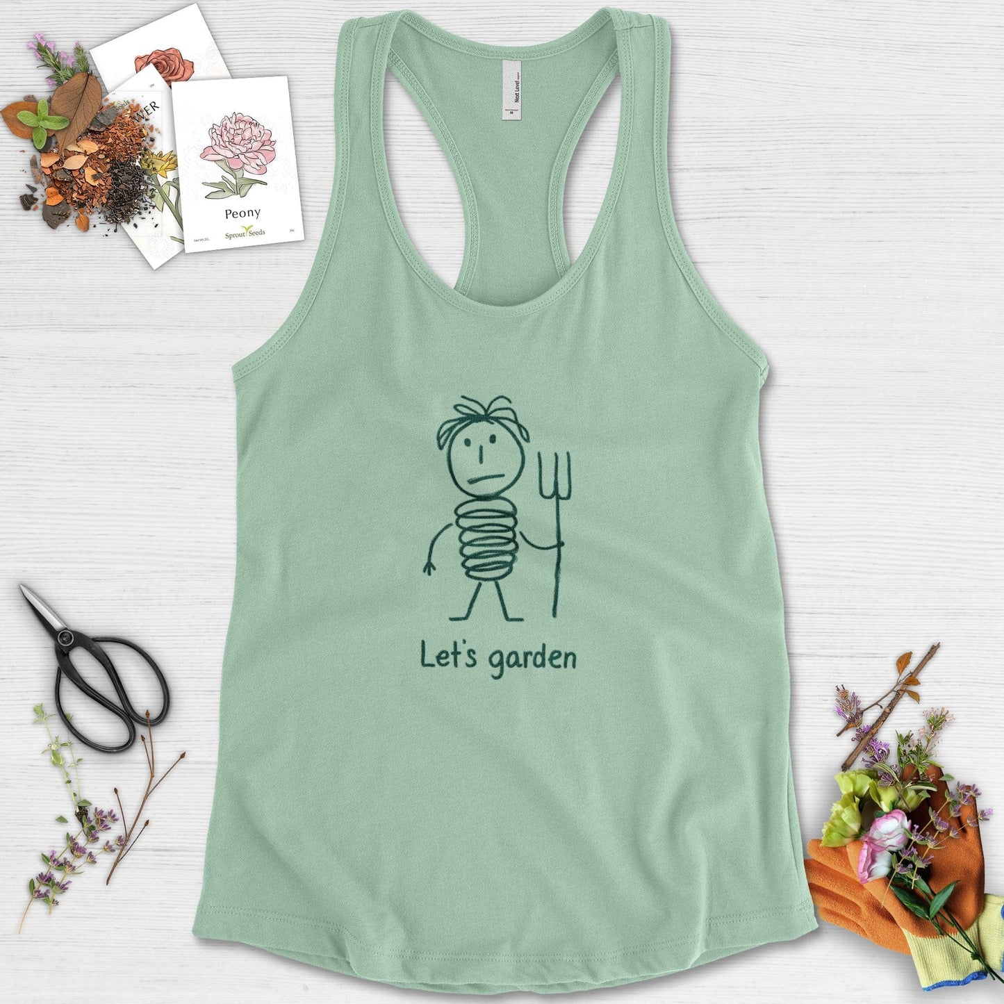 Let's Garden Racerback