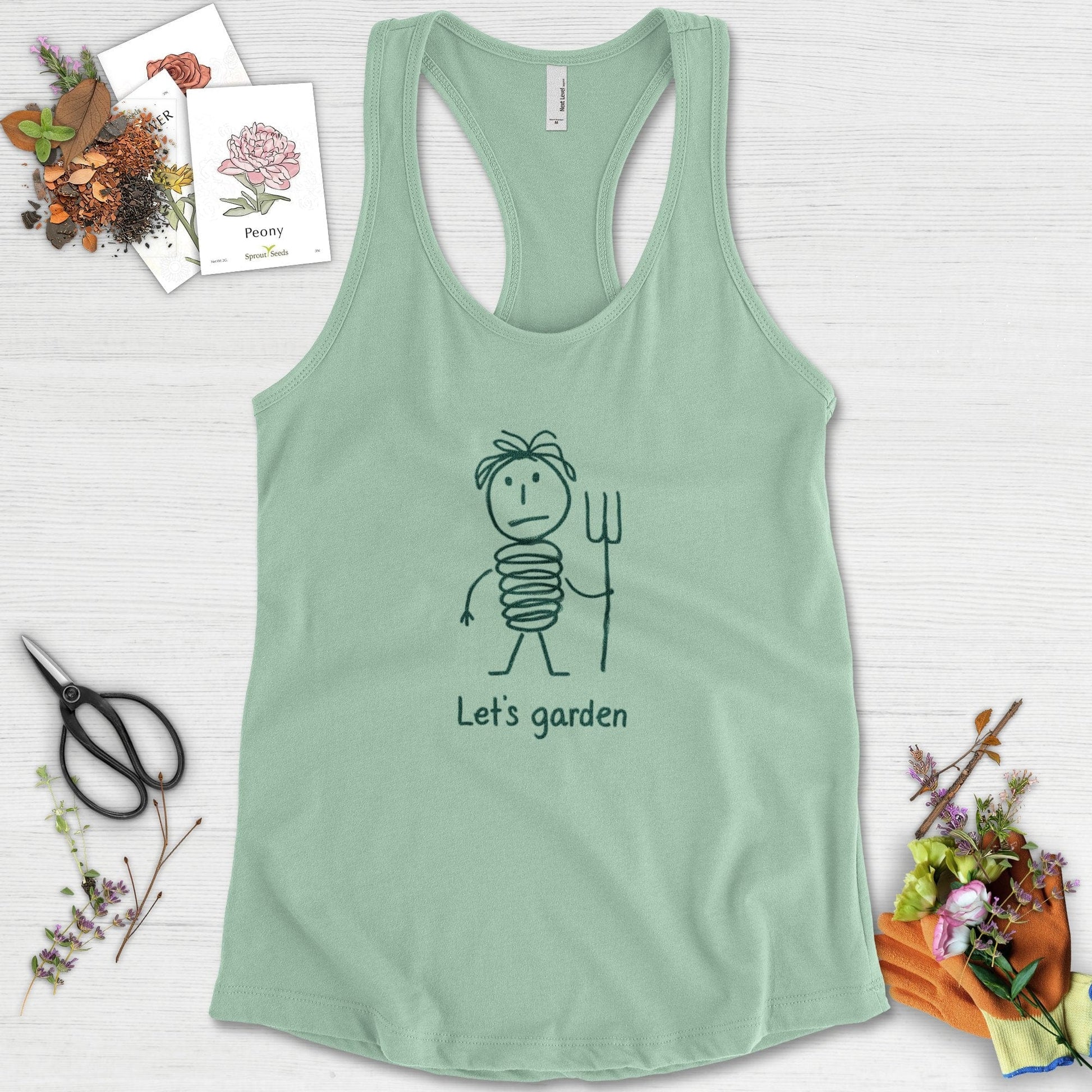 Let's Garden Racerback