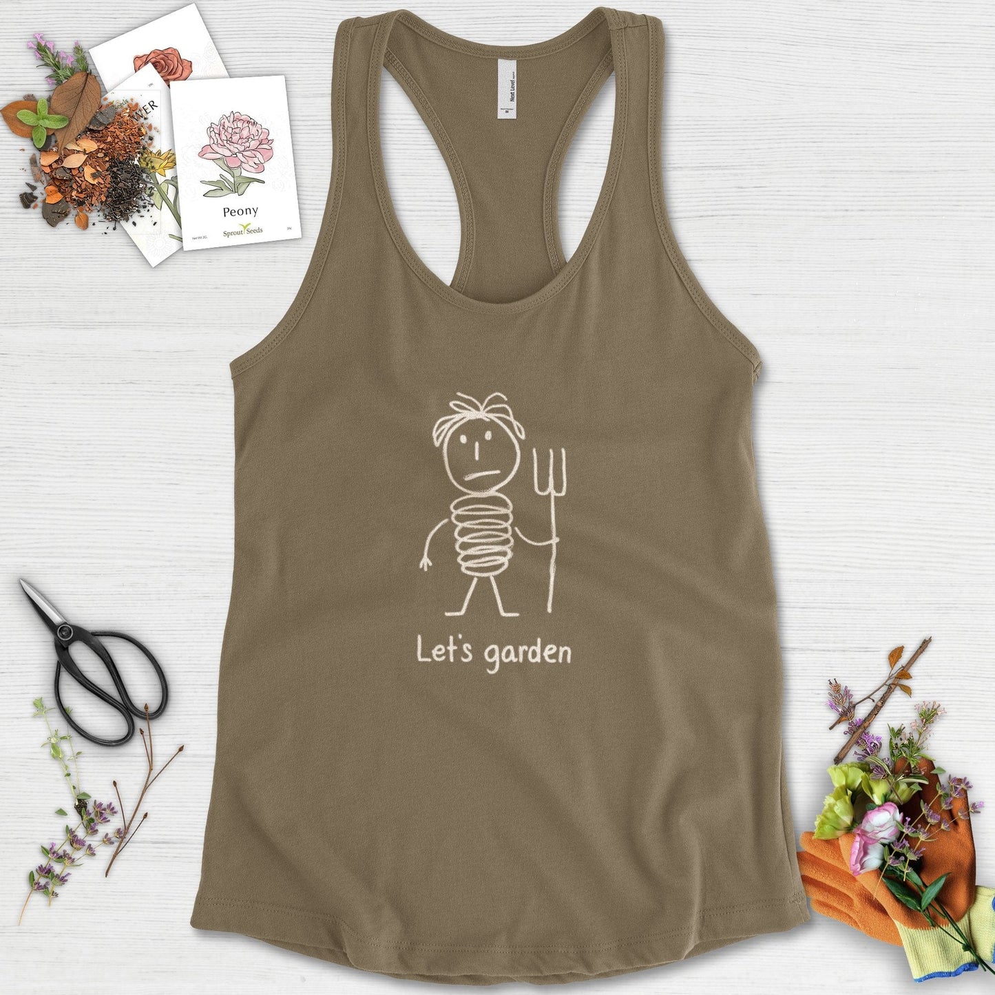 Let's Garden Racerback