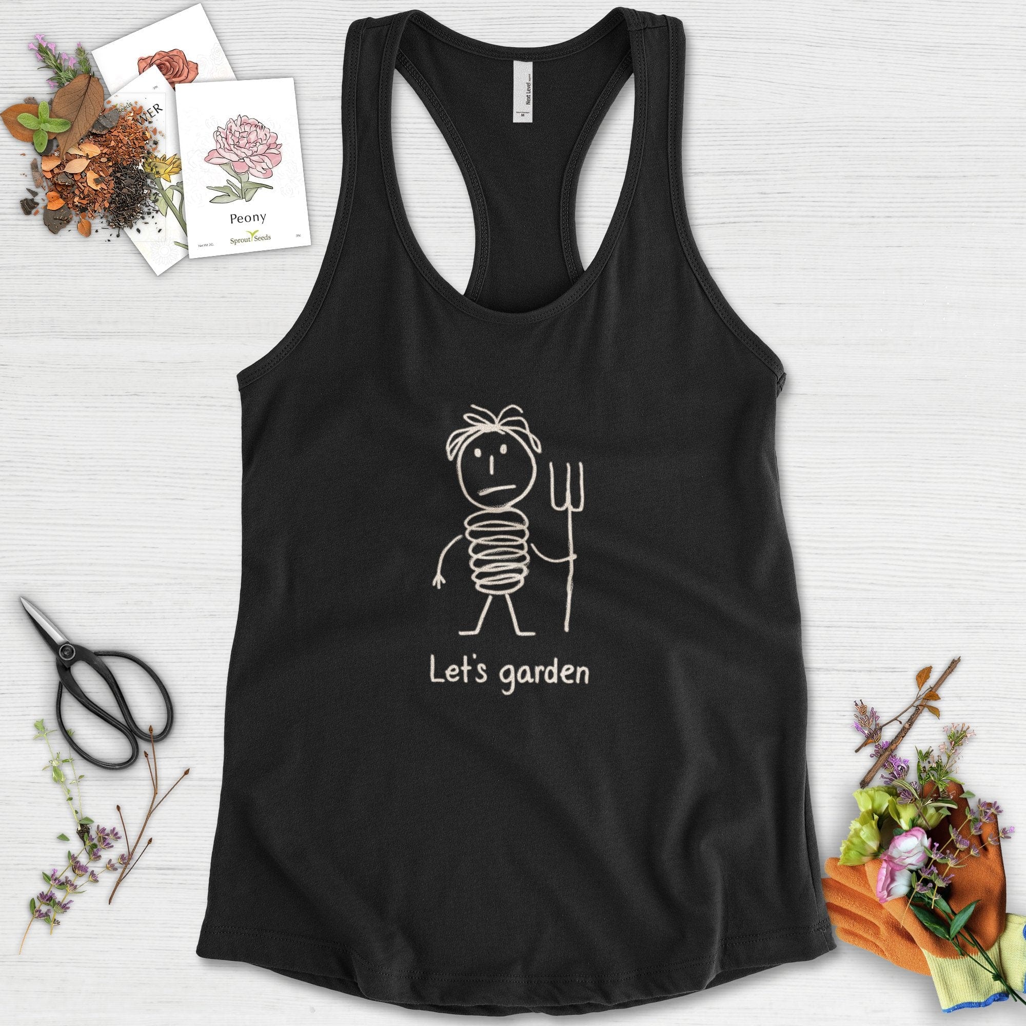 Let's Garden Racerback