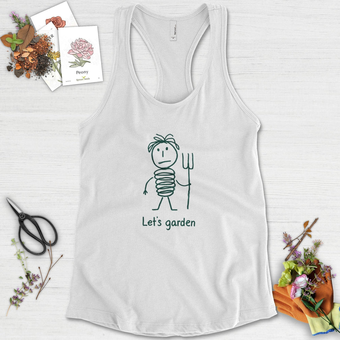 Let's Garden Racerback