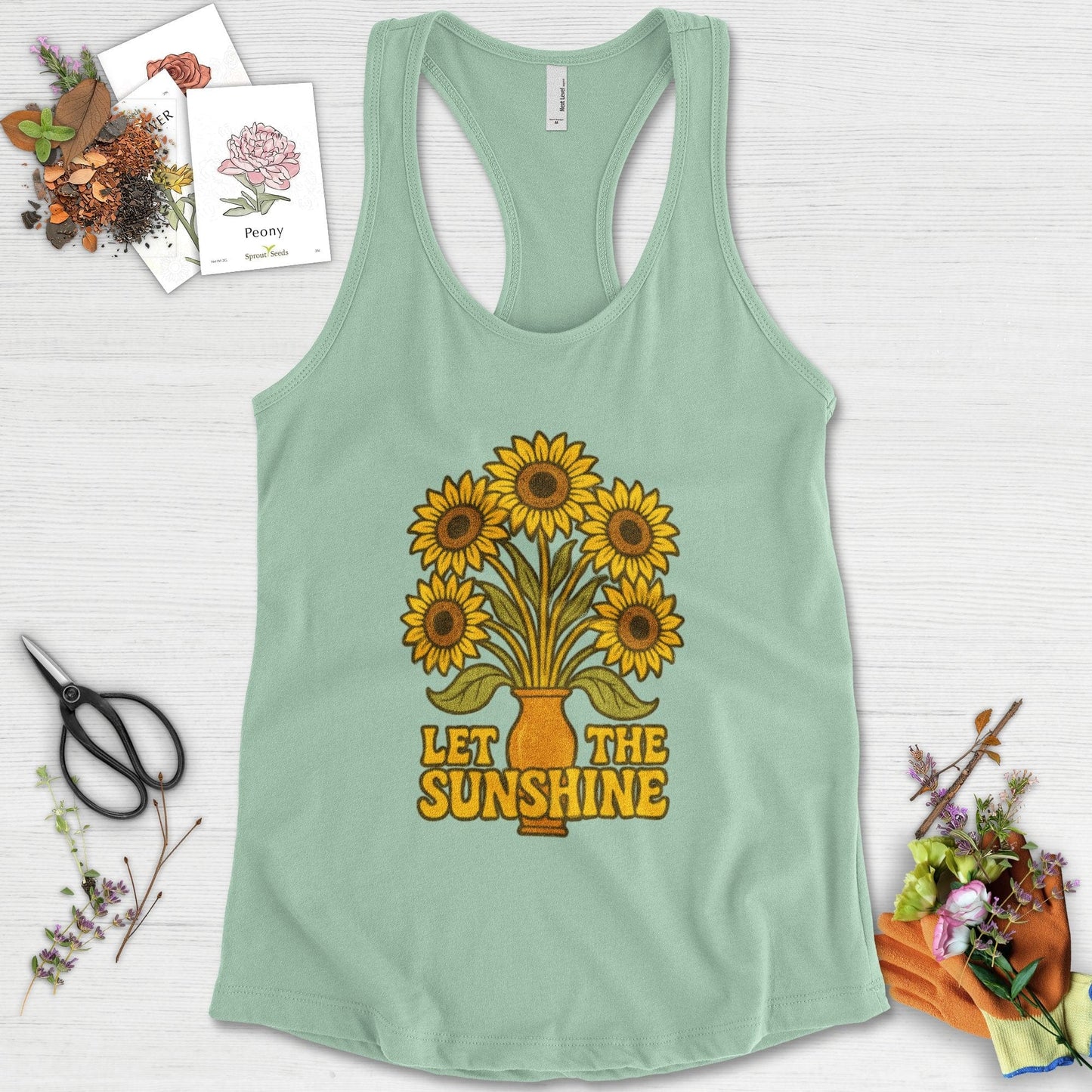 Let the Sunshine Garden Racerback
