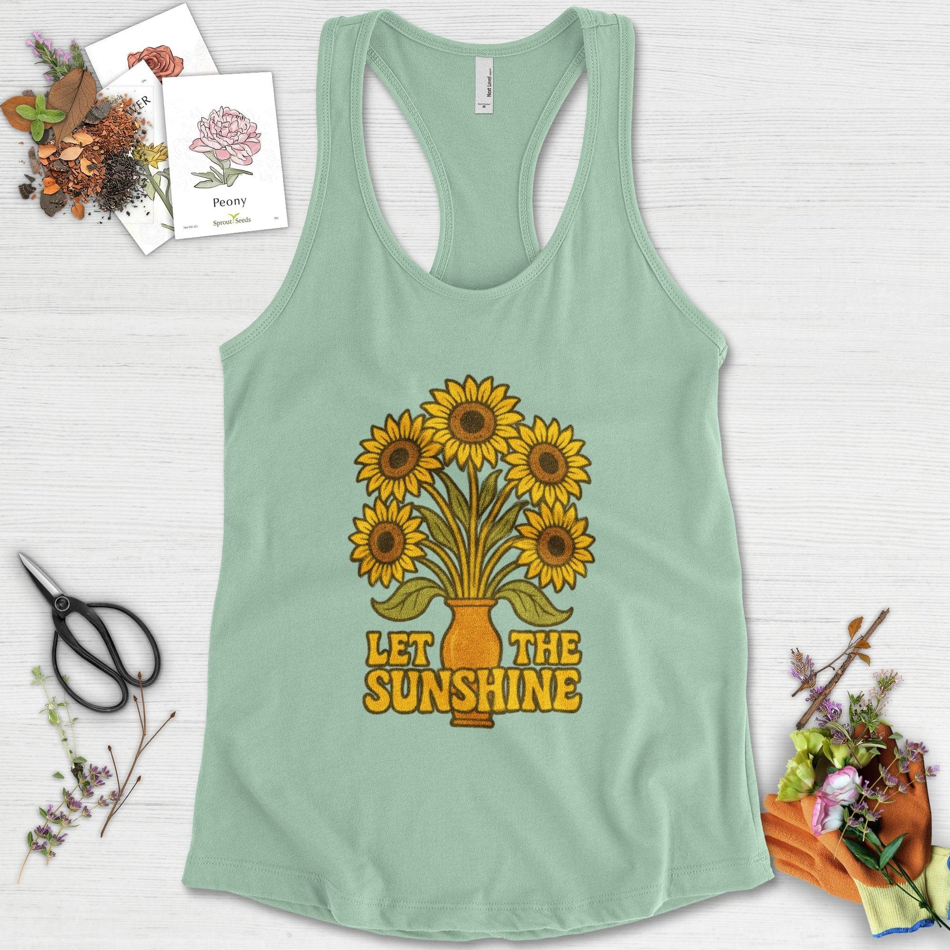Let the Sunshine Garden Racerback