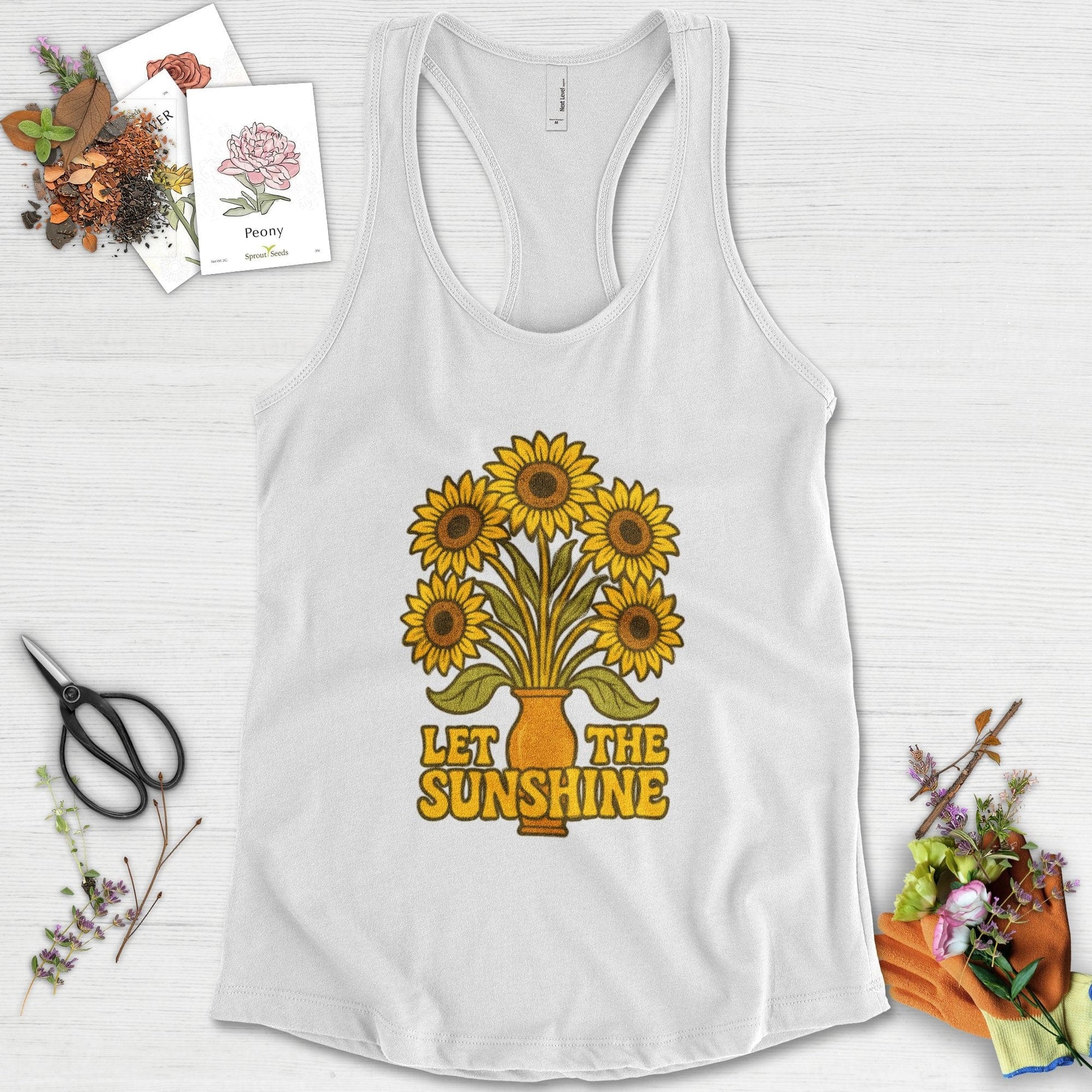 Let the Sunshine Garden Racerback