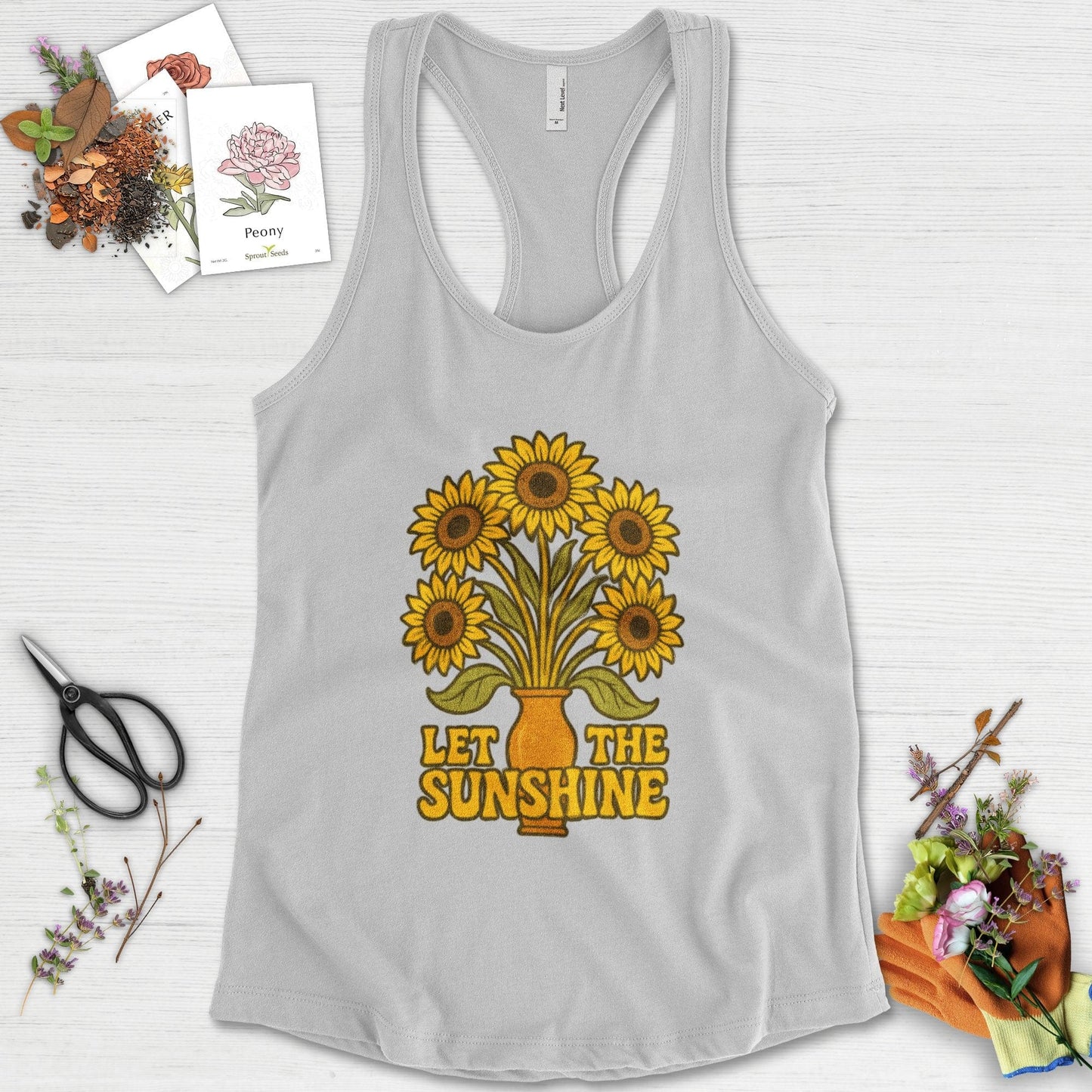 Let the Sunshine Garden Racerback