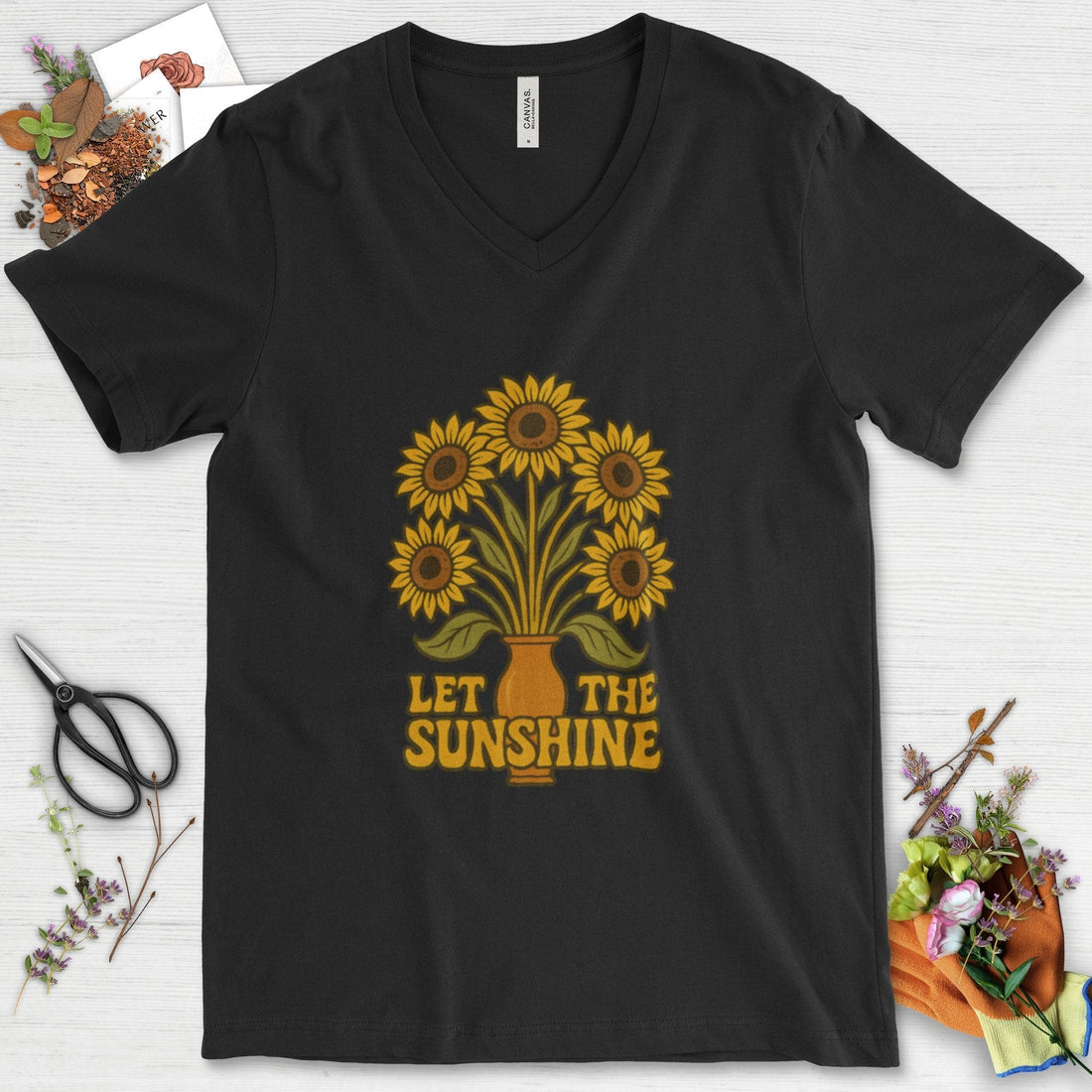 Let the Sunshine Garden V-Neck