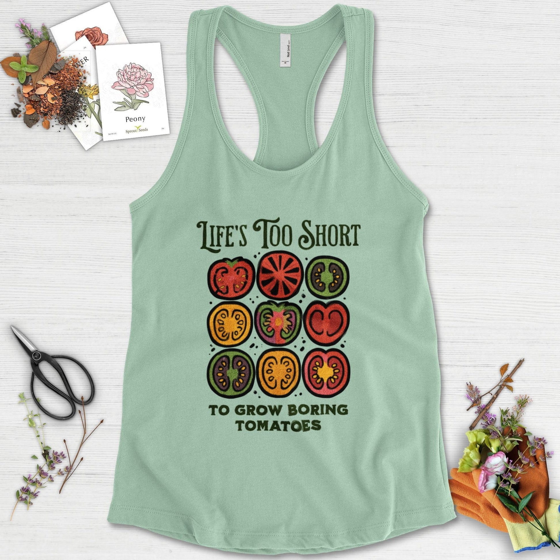 Life's Too Short Tomatoes Racerback