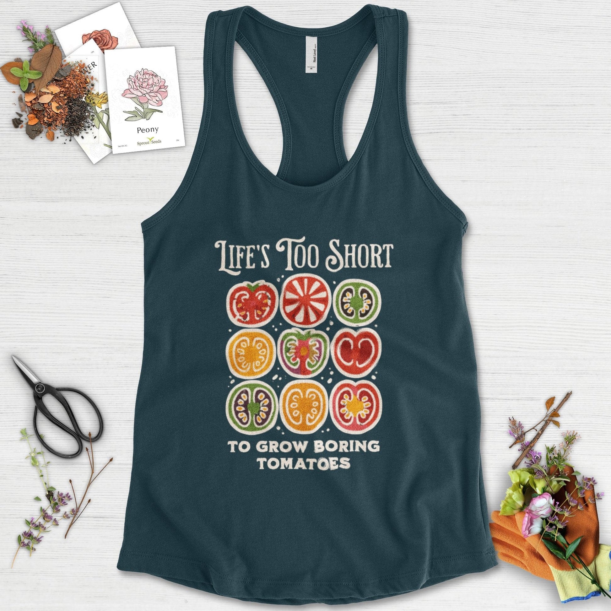 Life's Too Short Tomatoes Racerback