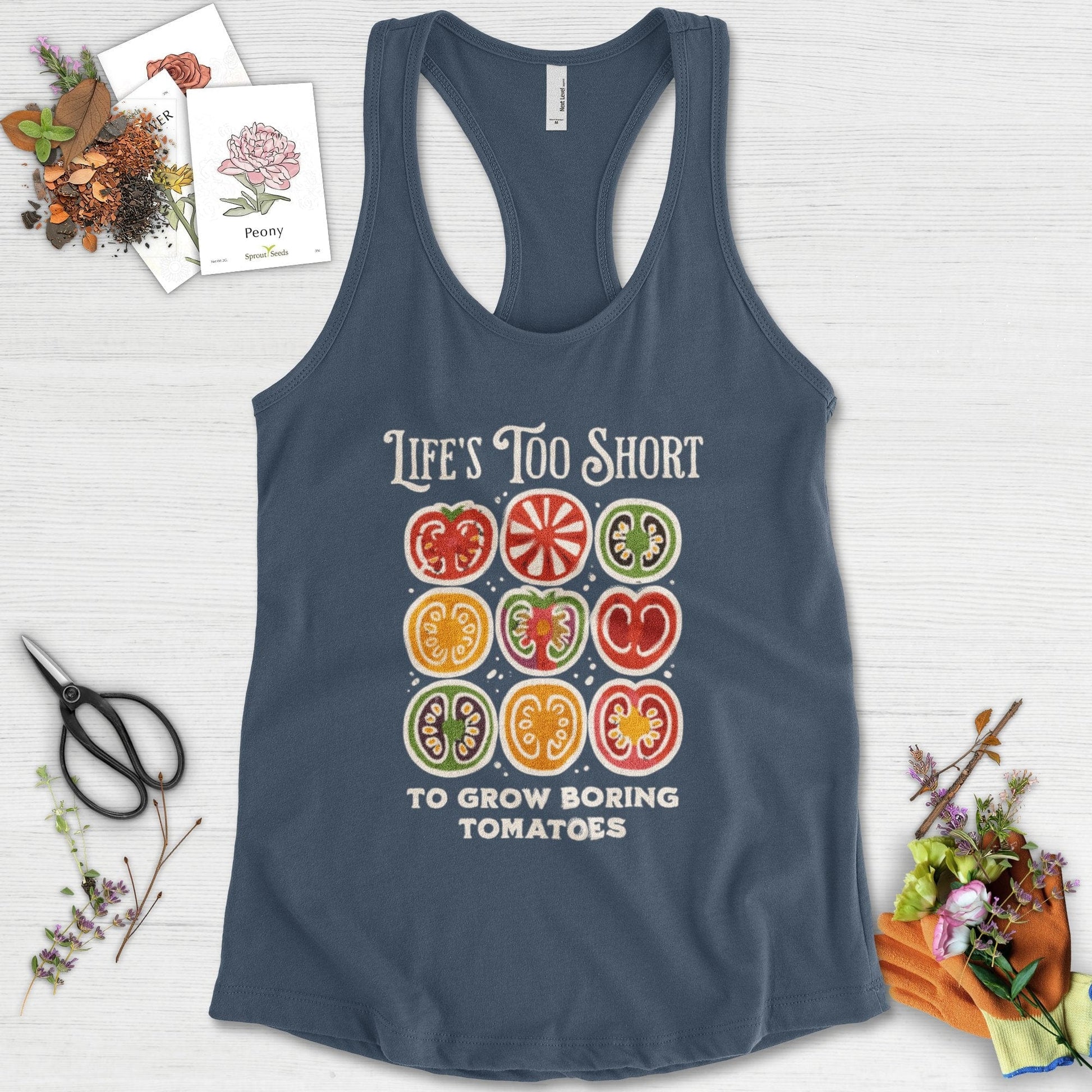 Life's Too Short Tomatoes Racerback