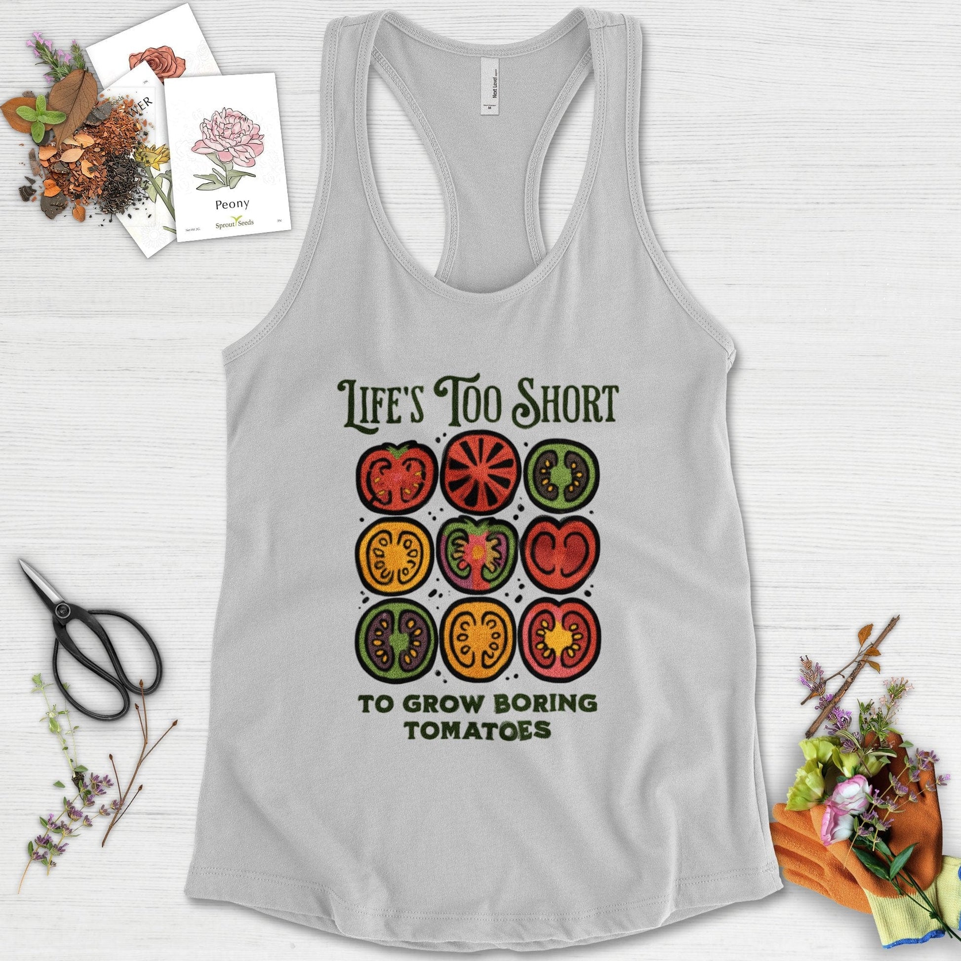 Life's Too Short Tomatoes Racerback
