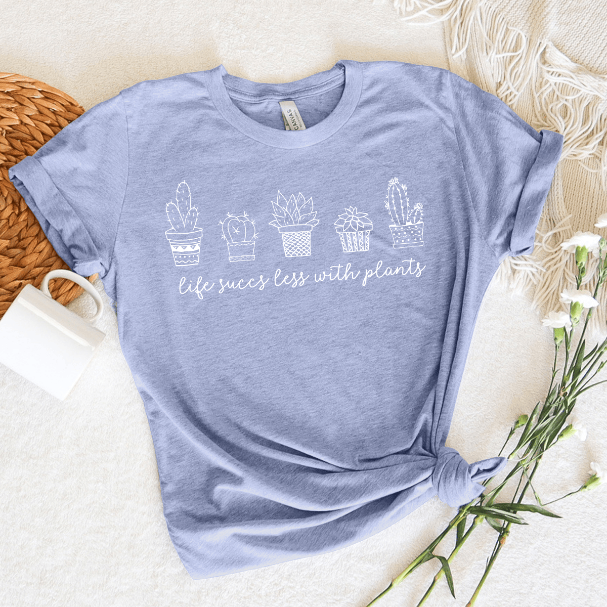 Life Succs Less With Plants Unisex Tee